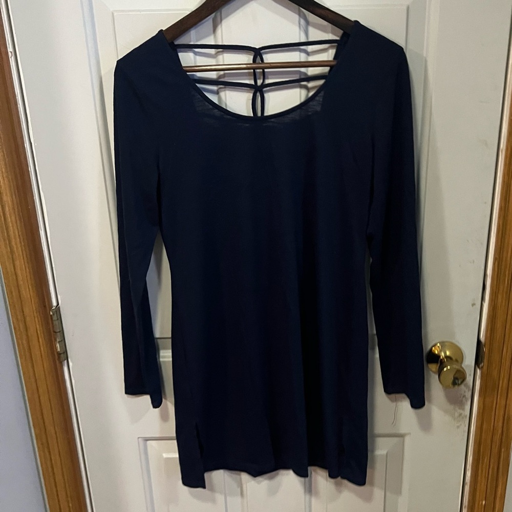 Balance Collection Cover Up Dress Womens Sz Small Crisscross Back Athletic Swim